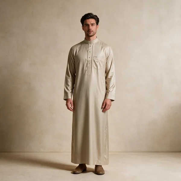Beige_Tr_Regular_Embroidery_Thobe_For_Men