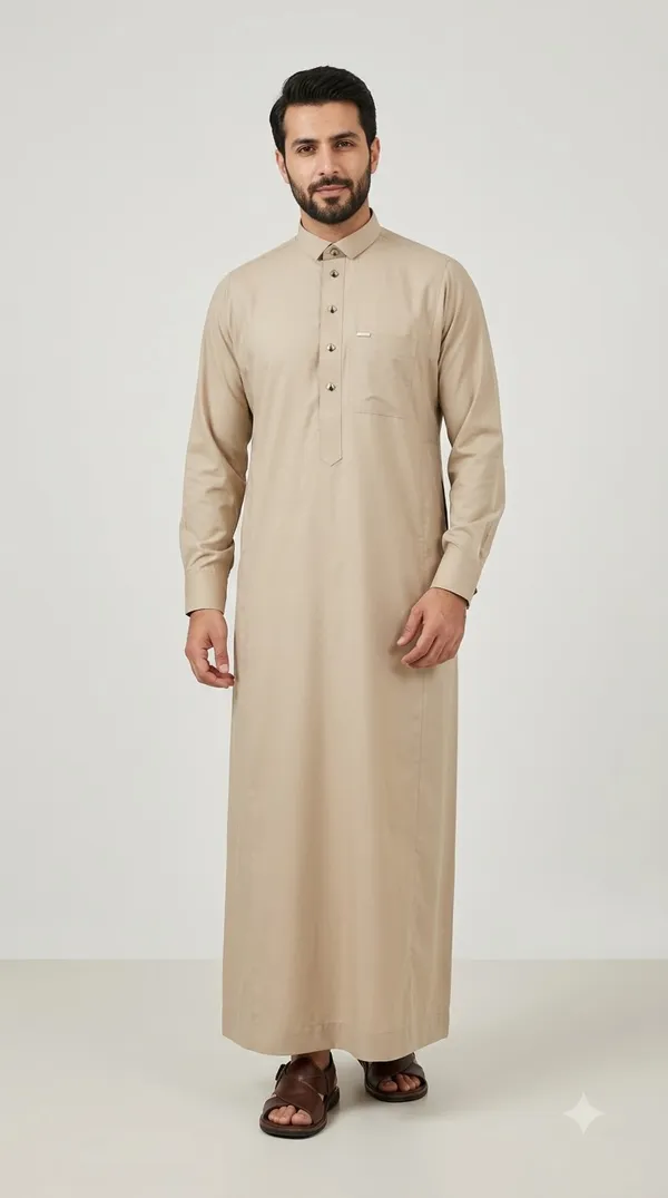 Beigh_Al_Aseel__double_Collar_cuff_&_Kali_Thobe_For_Men
