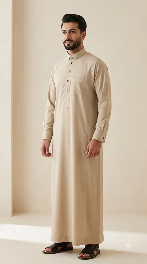 Beigh_Al_Aseel__double_Collar_cuff_&_Kali_Thobe_For_Men