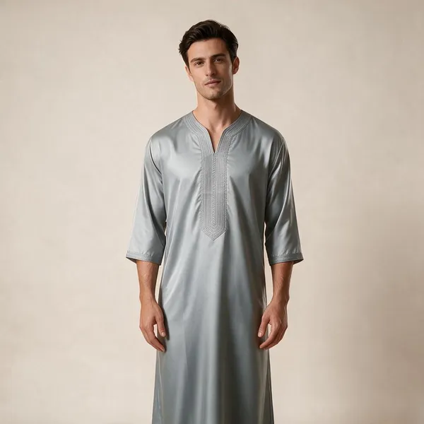 Grey_Tr_Moroccan_Thobe_For_Men