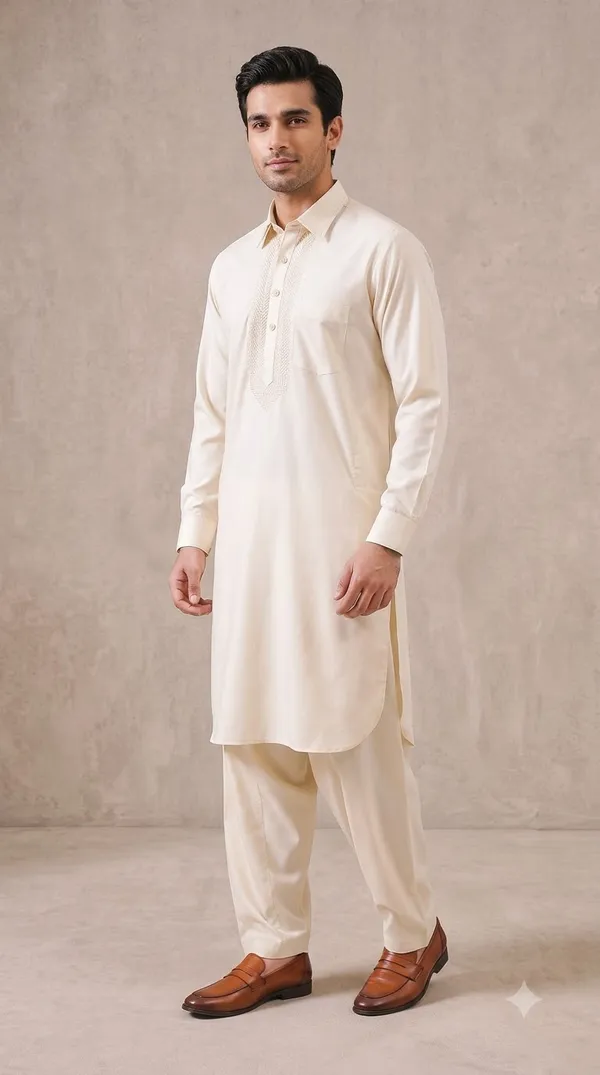 Cream_TR_Pathani_with_Embroidery