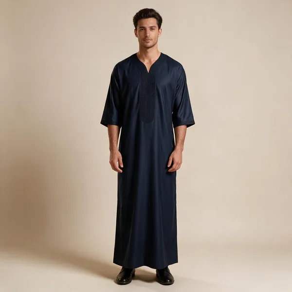Black_Tr_Moroccan_Thobe_For_Men