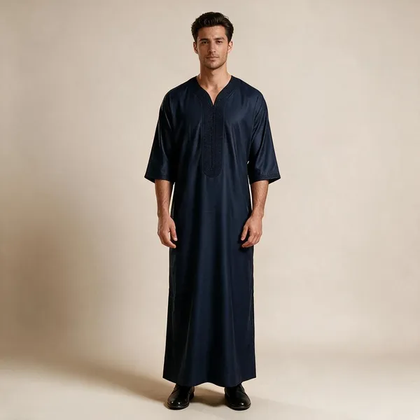 Black_Tr_Moroccan_Thobe_For_Men