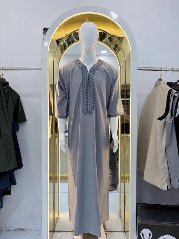 Grey_Tr_Moroccan_Thobe_For_Men