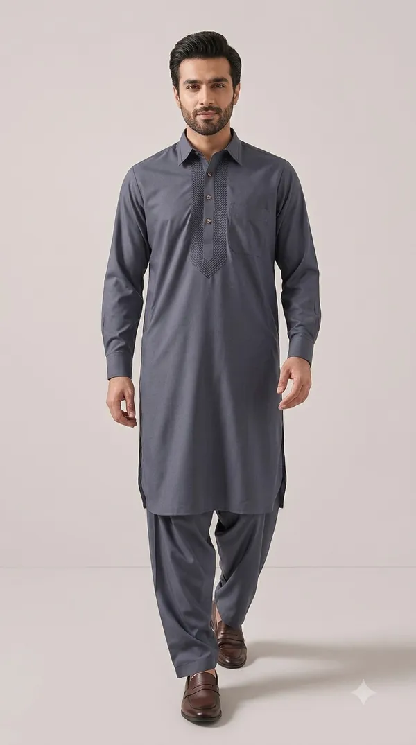 Grey_TR_Pathani_with_Embroidery