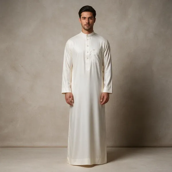 White_Al_Aseel_Raheb_Double_Collar_Kali_Thobe_For_Men