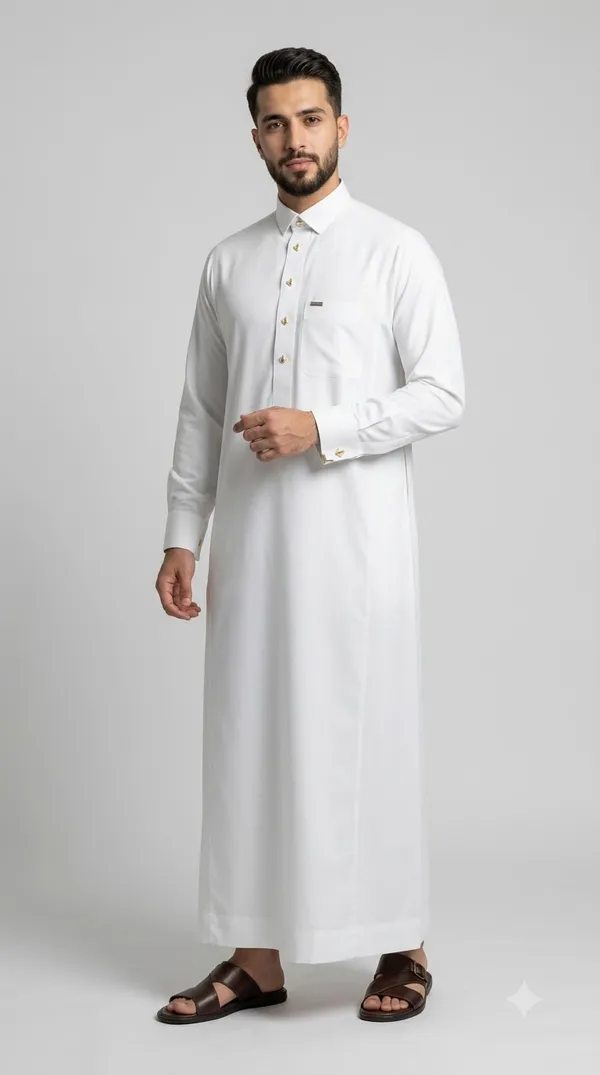 Off_White_Al_Aseel__double_Collar_cuff_&_Kali_Thobe_For_Men