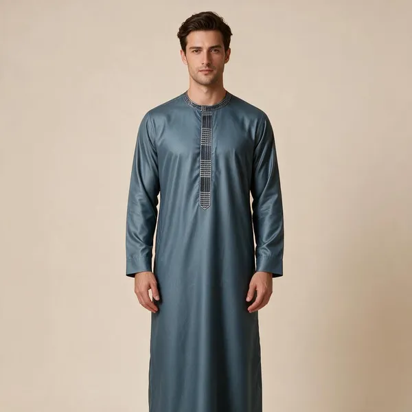 Blue_Tr_Embroidered_Regular_Thobe_For_Men