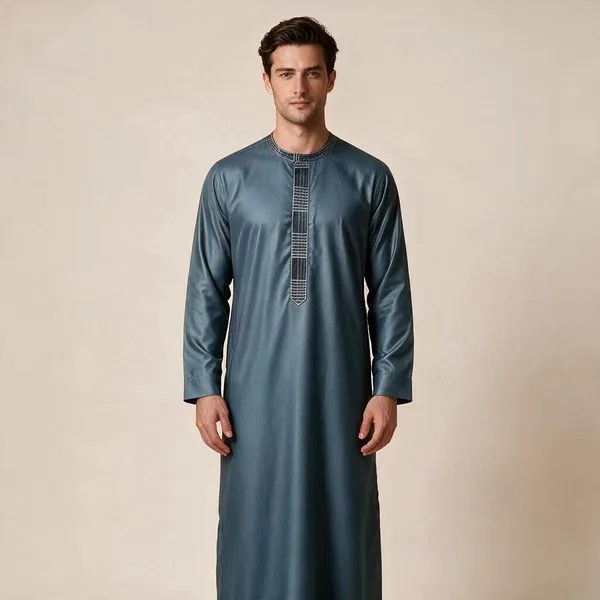 Blue_Tr_Embroidered_Regular_Thobe_For_Men