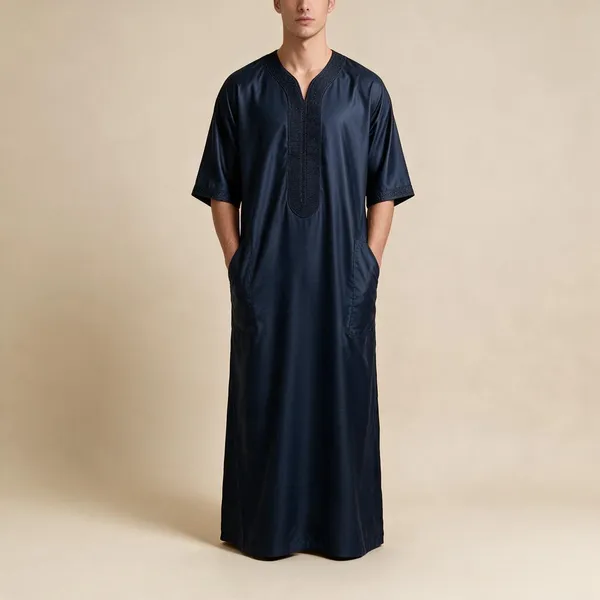 Blue_Tr_Moroccan_Thobe_For_Men