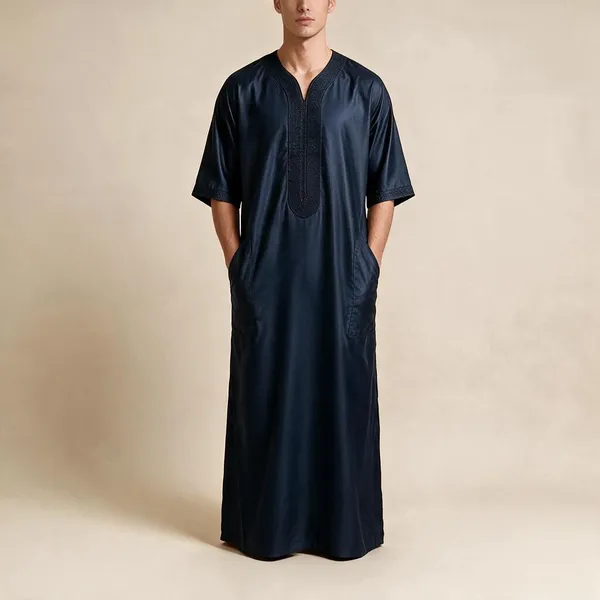 Blue_Tr_Moroccan_Thobe_For_Men