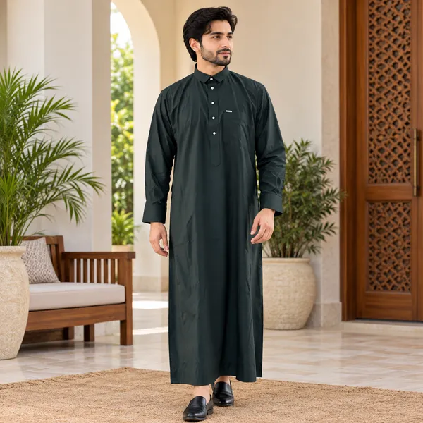 Black_Al_Aseel_Double_Collar_Kali_Thobe_For_Men