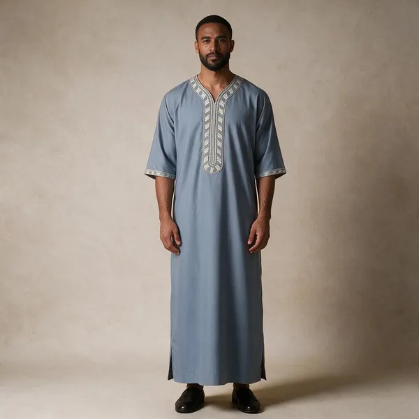Blue_Tr_Moroccan_Thobe_For_Men