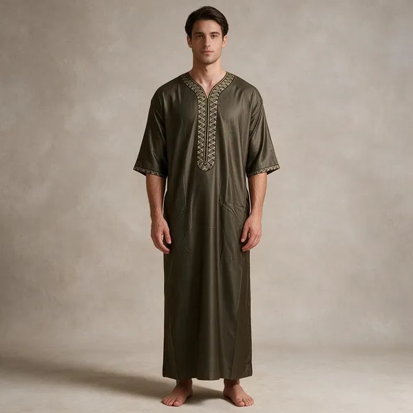 Brown_Tr_Moroccan_Thobe_For_Men