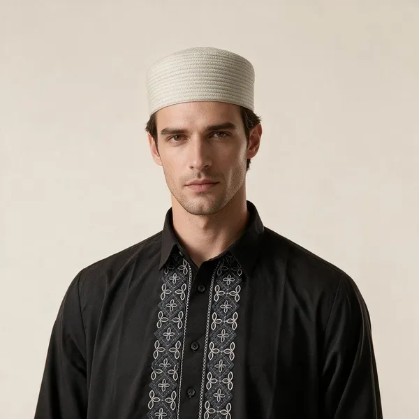 Beige_Reversible_Cotton_Cap_For_Men