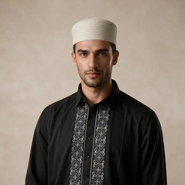 Beige_Reversible_Cotton_Cap_For_Men
