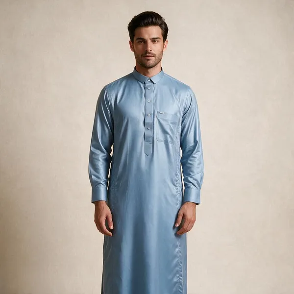 Blue_Tr_Raheb_Double_Collar_Kali_Thobe_For_Men
