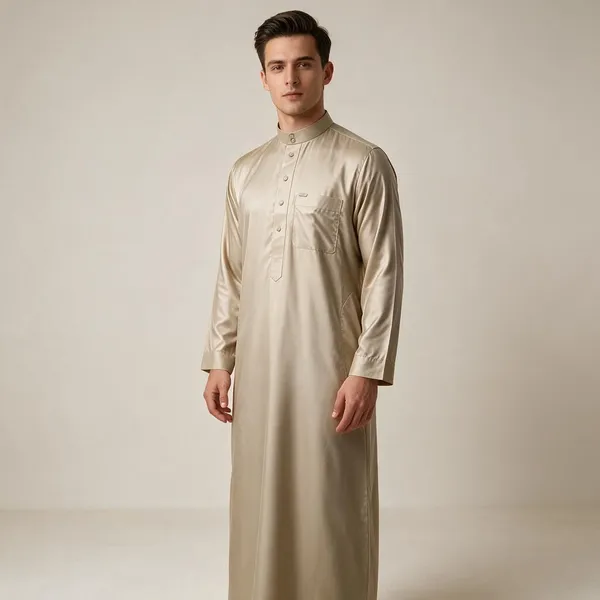 Brown_Al_Aseel_Raheb_Double_Collar_Kali_Thobe_For_Men