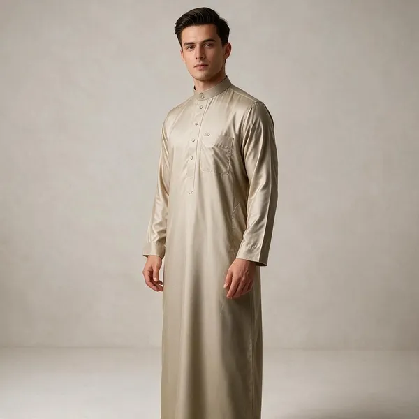 Brown_Al_Aseel_Raheb_Double_Collar_Kali_Thobe_For_Men