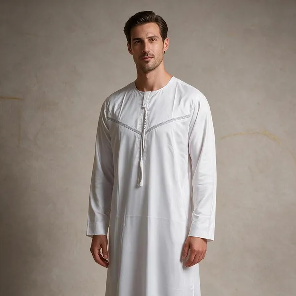 White_Tr_Omani_Thobe_For_Men