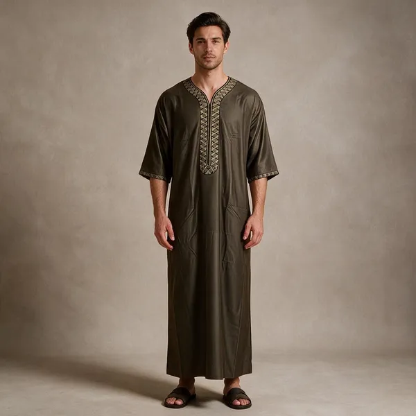 Grey_Tr_Fabric_Moroccan_Thobe_For_Men