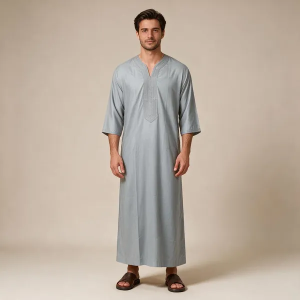 Grey_Tr_Fabric_Moroccan_Thobe_For_Men