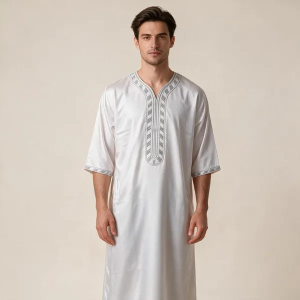 White_Tr_Moroccan_Thobe_For_Men