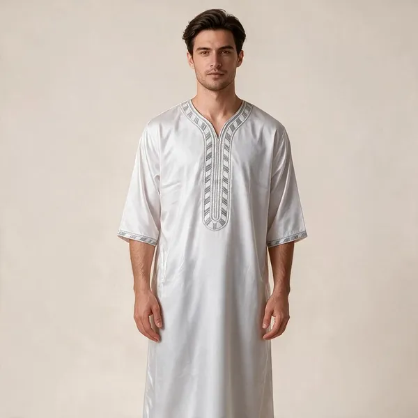White_Tr_Moroccan_Thobe_For_Men