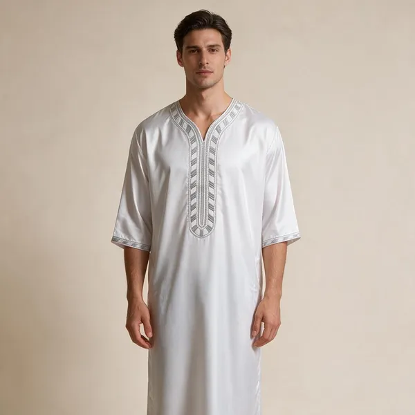 White_Tr_Moroccan_Thobe_For_Men