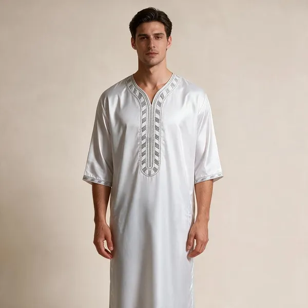 White_Tr_Moroccan_Thobe_For_Men