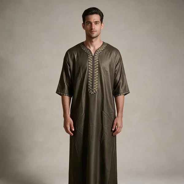 Brown_Tr_Moroccan_Thobe_For_Men