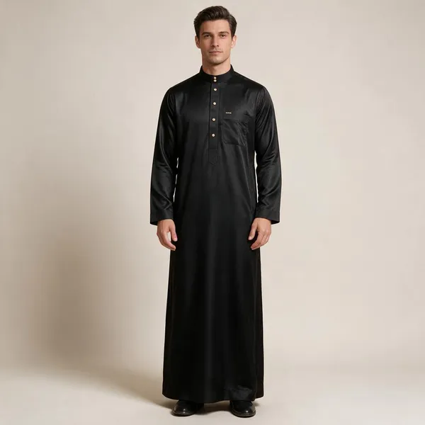 Black_Al_Aseel_Double_Collar_Kali_Raheb_Thobe_For_Men