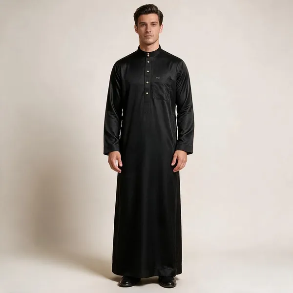 Black_Al_Aseel_Double_Collar_Kali_Raheb_Thobe_For_Men