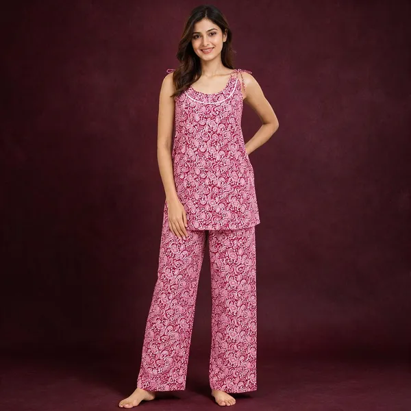 Avasthita_Women_Geometric_Print_Straight_Kurta_(Pink)