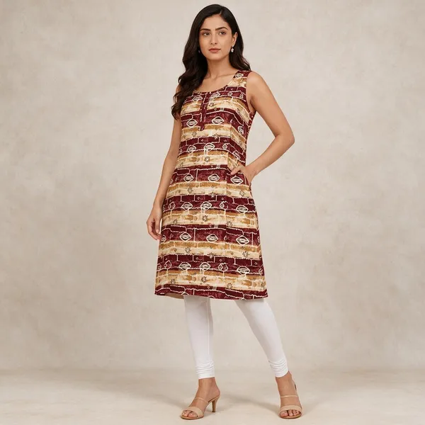 Avasthita_Women_Striped\_Printed_Ethnic_Dress_Kurta_(Yellow)