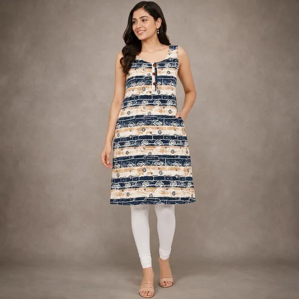 Avasthita_Women_Printed\_Striped_Ethnic_Dress_Kurta_(Dark_Blue)