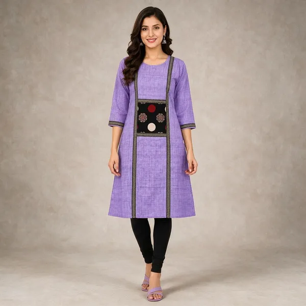 Avasthita_Women_Geometric_Print\_Printed_Straight_Kurta_(Purple)