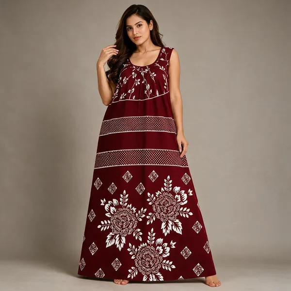 Avasthita_Women_Nighty_(Red)