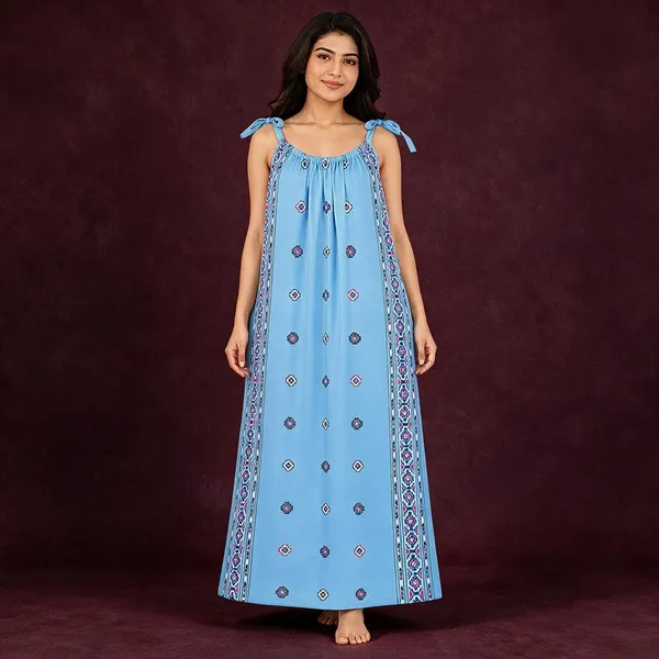 Avasthita_Women_Nightdress_(Sky_Blue)