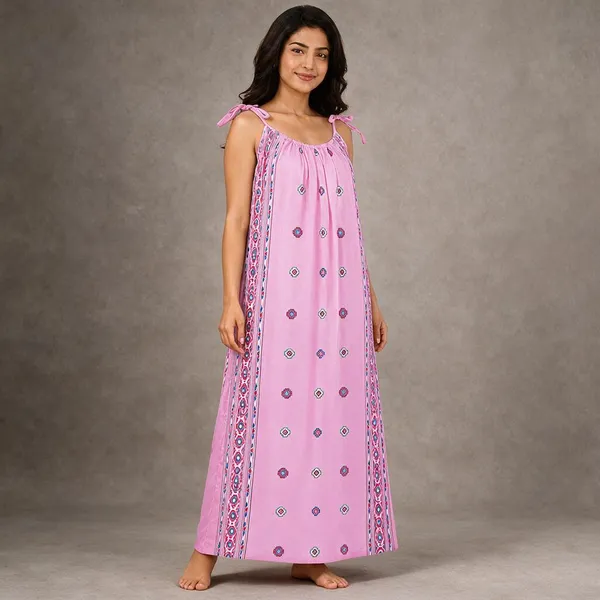 Avasthita_Women_Nightdress_(Pink)