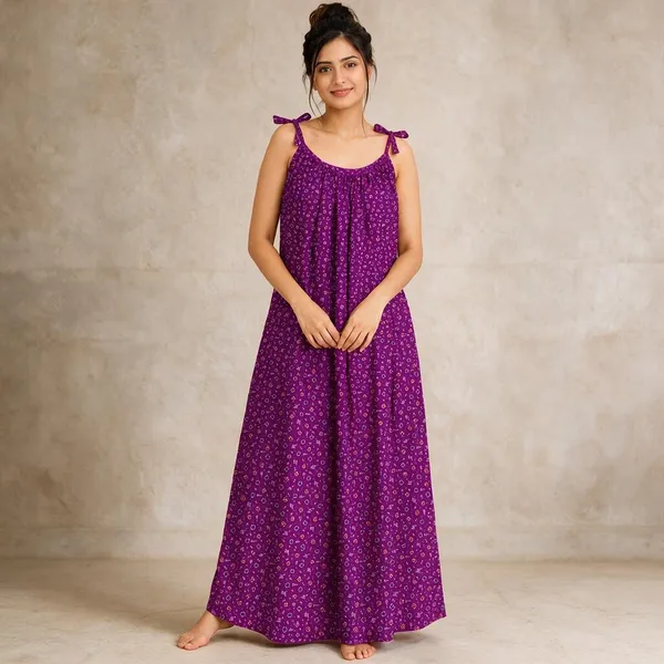 Avasthita_Women_Nightdress_(Purple)