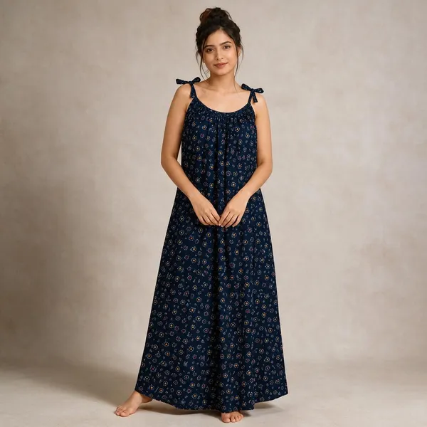 Avasthita_Women_Nightdress_(Dark_Blue)