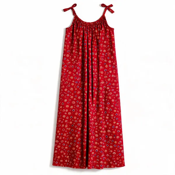 Avasthita_Women_Nightdress_(Red)