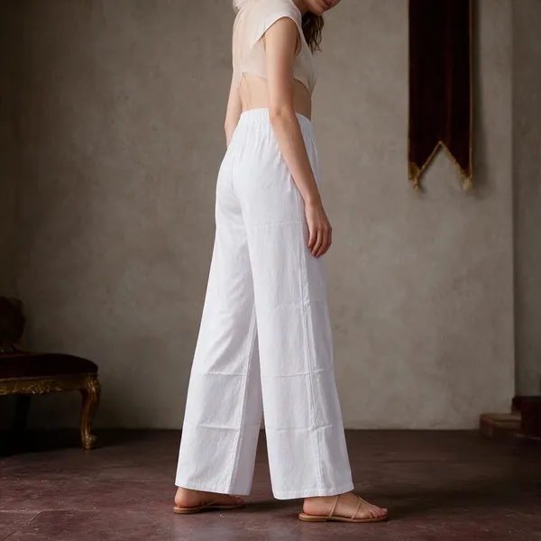 Avasthita_Comfort_Fit_Women_White_Trousers