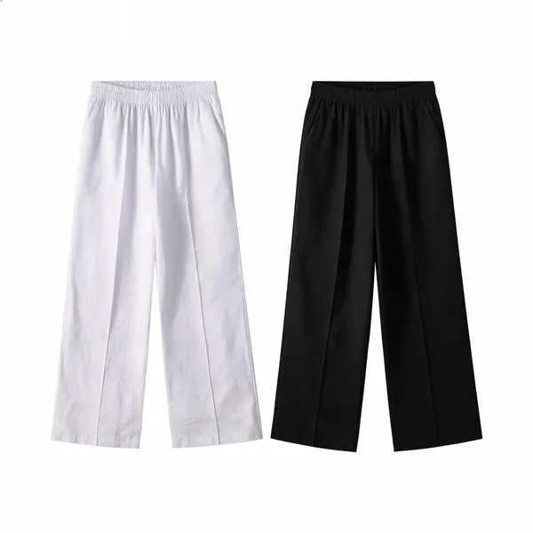 Avasthita_Loose_Fit_Women_White\_Black_Trousers
