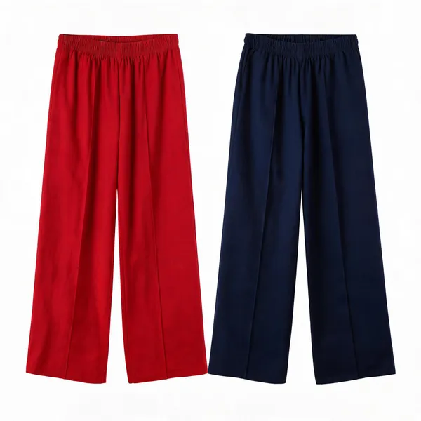 Avasthita_Loose_Fit_Women_Red\_Dark_Blue_Trousers
