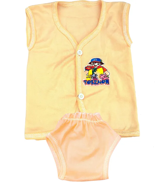 elons_Baby_Boys_&_Baby_Girls_Casual_T-shirt_Pant_(pink\_yellow\_off_white)