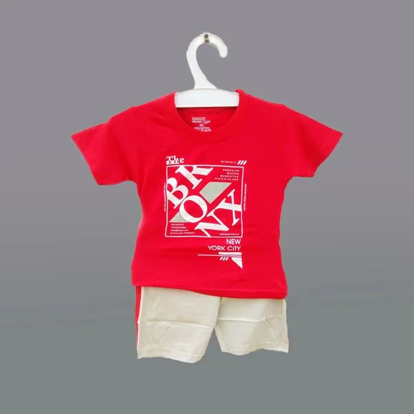 elons_Baby_Boys_&_Baby_Girls_Casual_T-shirt_Pant_(RED)
