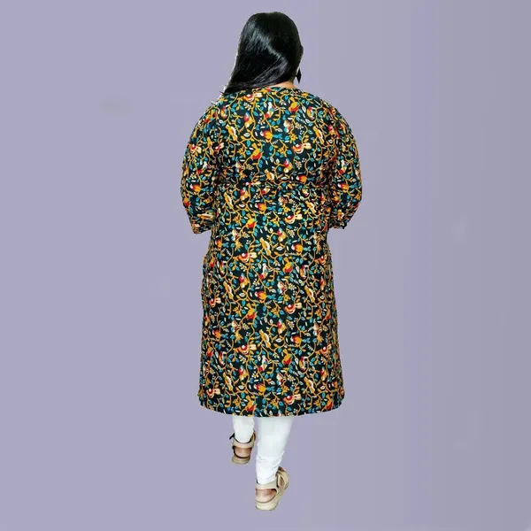 elons_Women_Printed\_Floral_Print_Straight_Kurta_(Black)