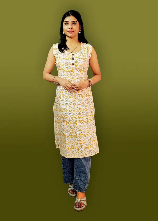 elons_Women_Printed_Straight_Kurta_(Yellow\_White)